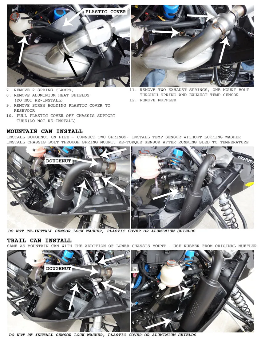 2017-2023 Ski-Doo Gen 4 850 E-TEC Trail Muffler