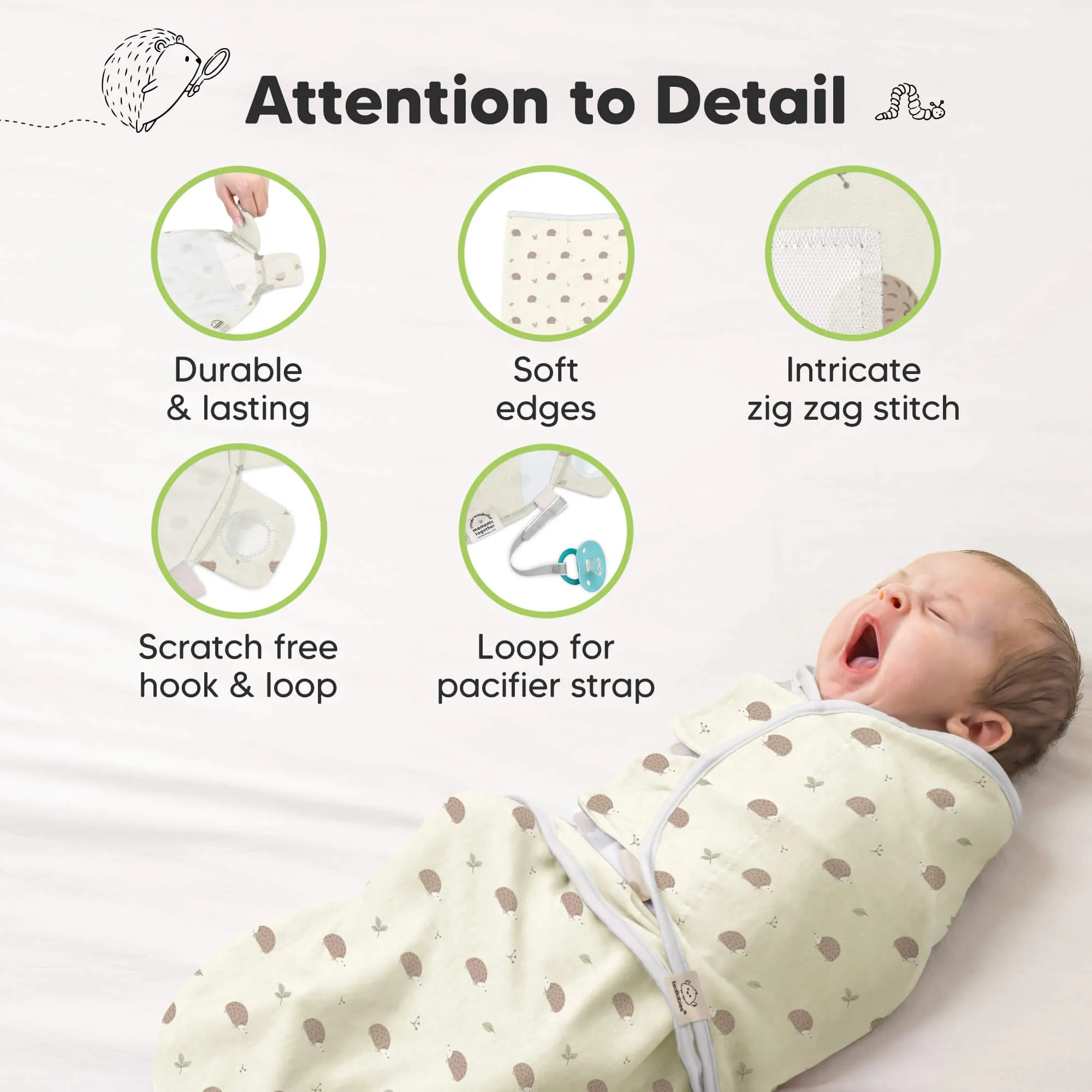 3-Pack Soothe Swaddle Wraps (Nibbles/Bruce)