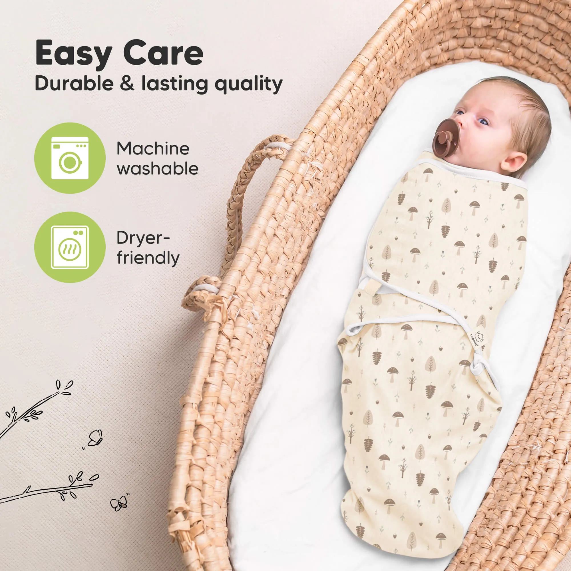 3-Pack Soothe Swaddle Wraps (Nibbles/Bruce)