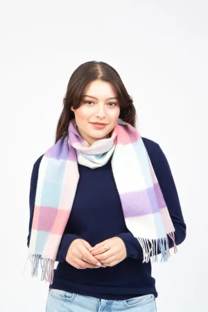 3 Square Cashmere Scarf - Candy