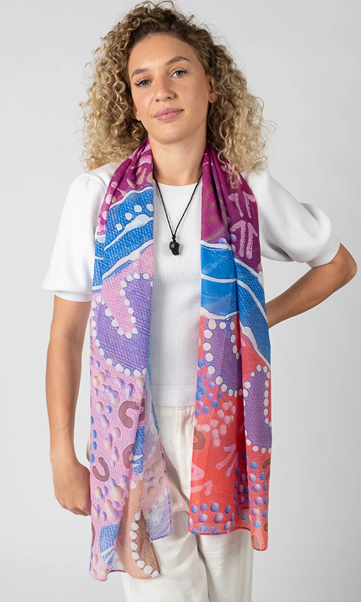 Aboriginal Art Scarf River Camps