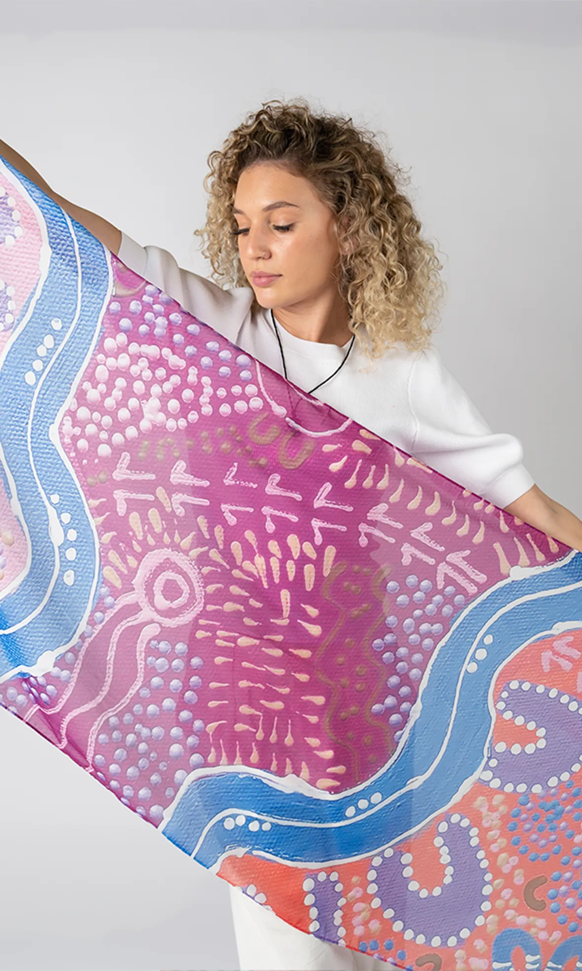 Aboriginal Art Scarf River Camps