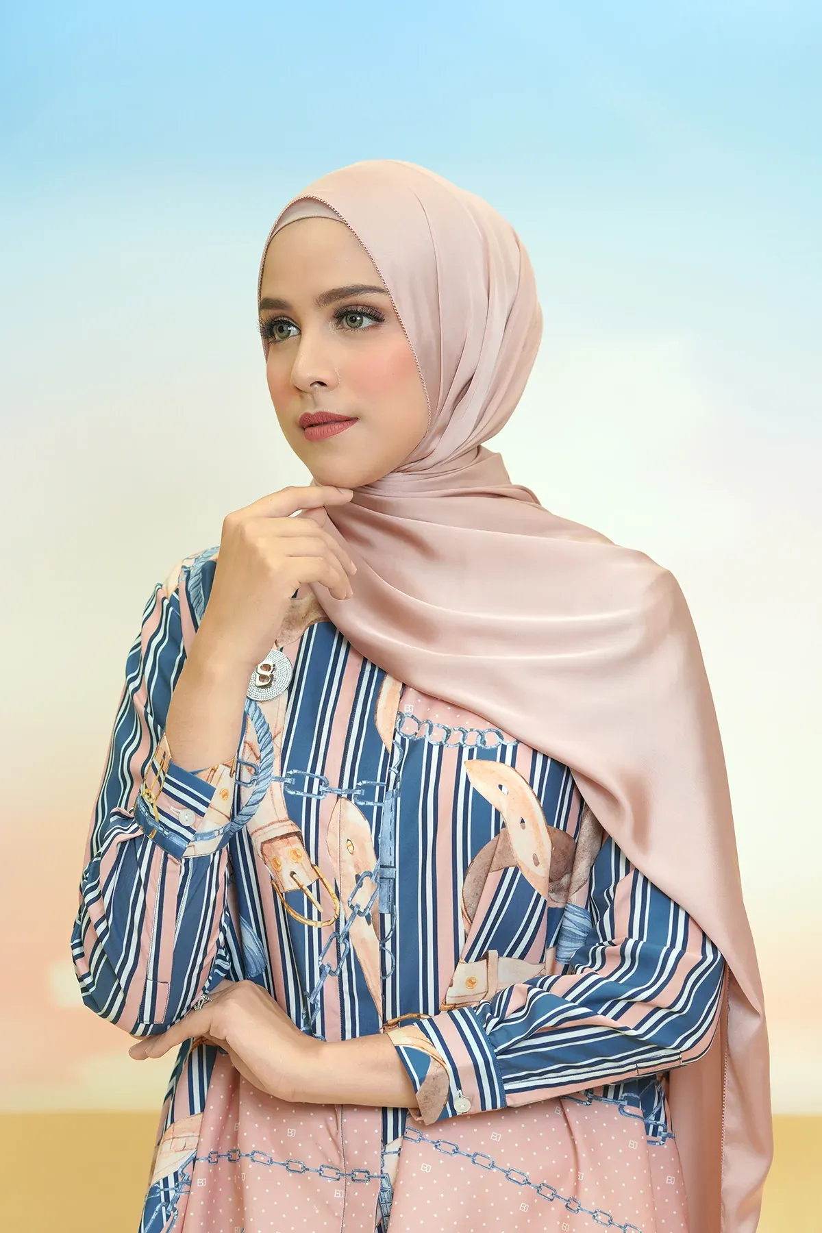 Alma Shawl 3.0 - Sepia Rose