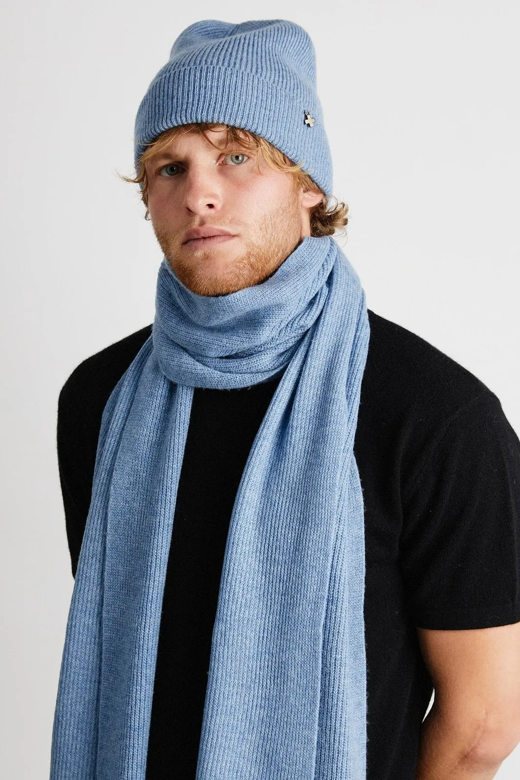   Beryll Cashmere Beanie | Sky Blue