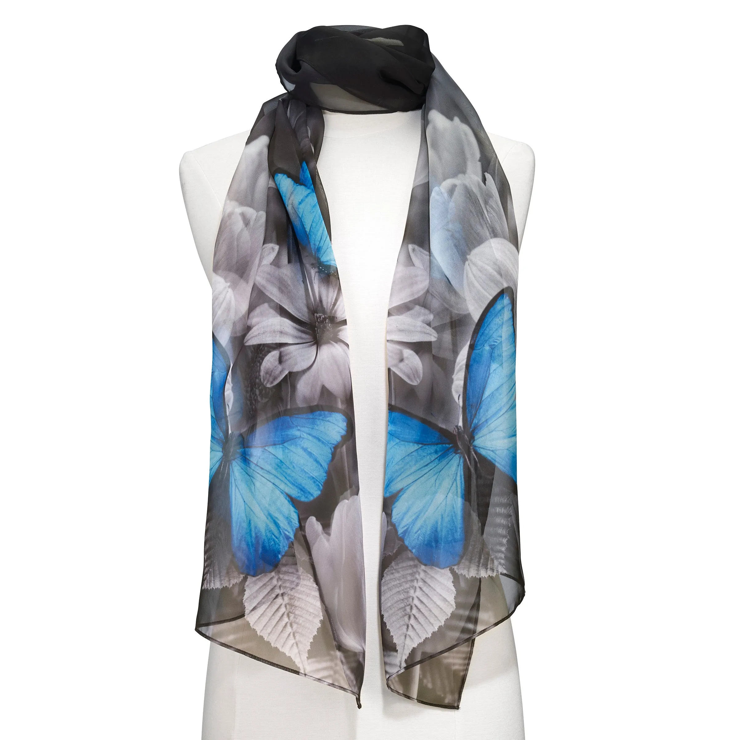 Blue Morpho Sheer Scarf