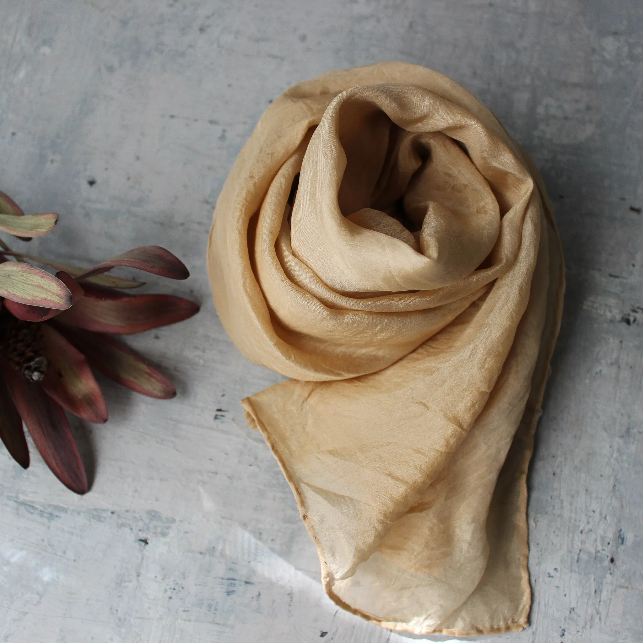 Botanical Dye Silk Scarves