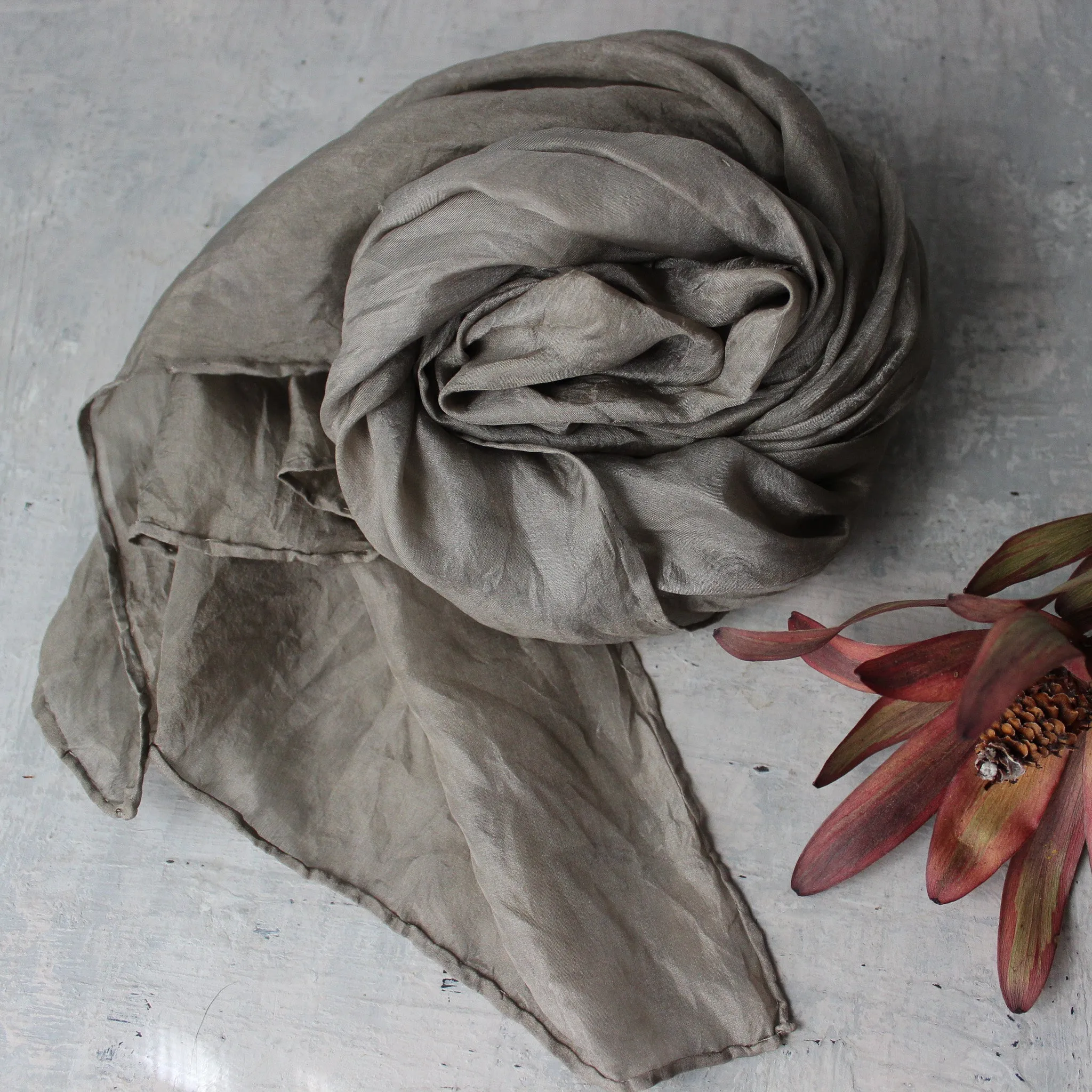 Botanical Dye Silk Scarves