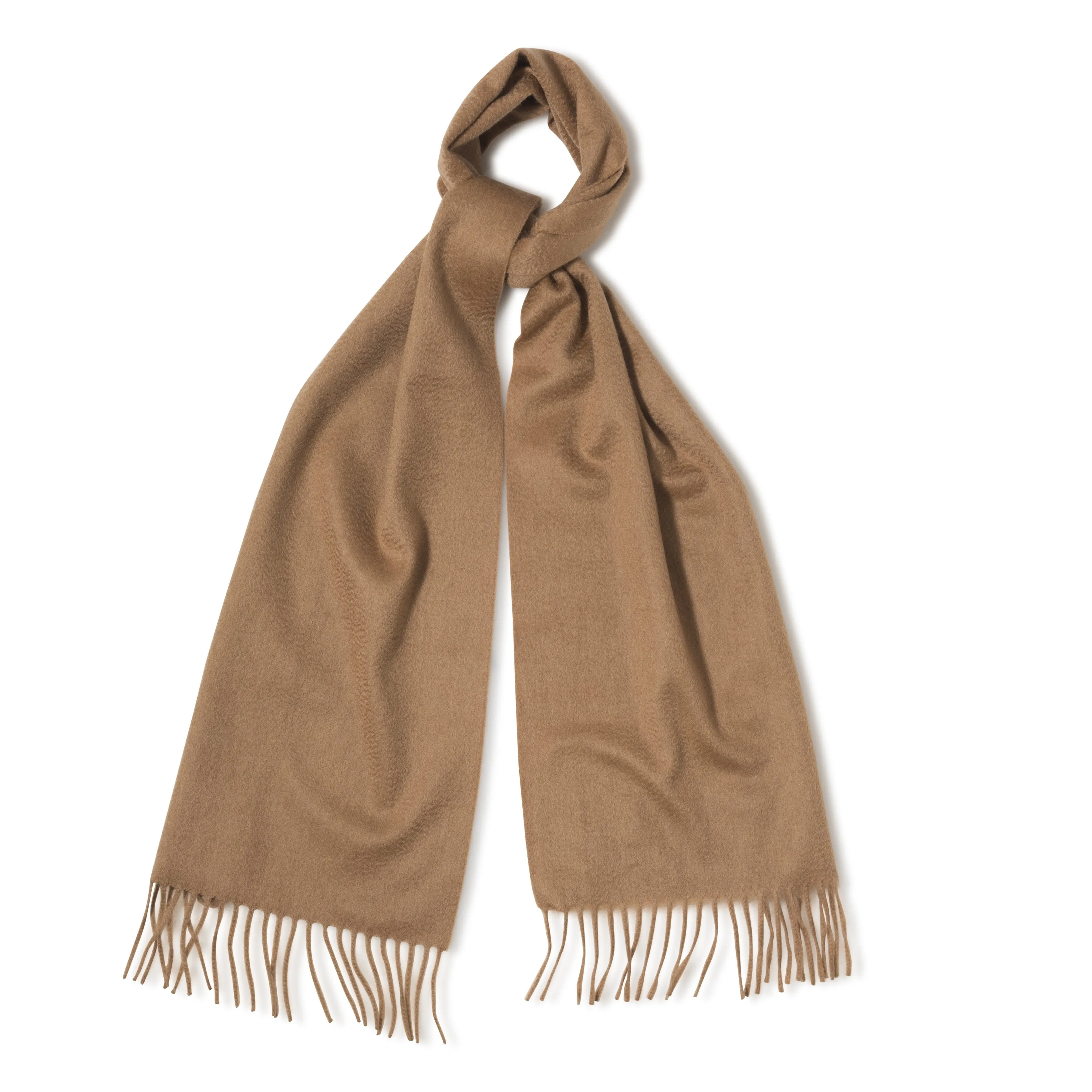 Cashmere Oyster Ripple Scarf