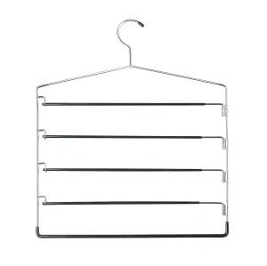 Chrome 5-Tier Swing Arm Pant Hangers (2-Pack)