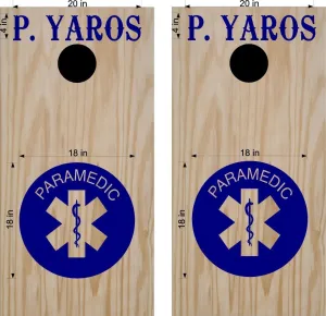 Cornhole Boards Decals EMS EMT Fire Firemen Fire Fighter