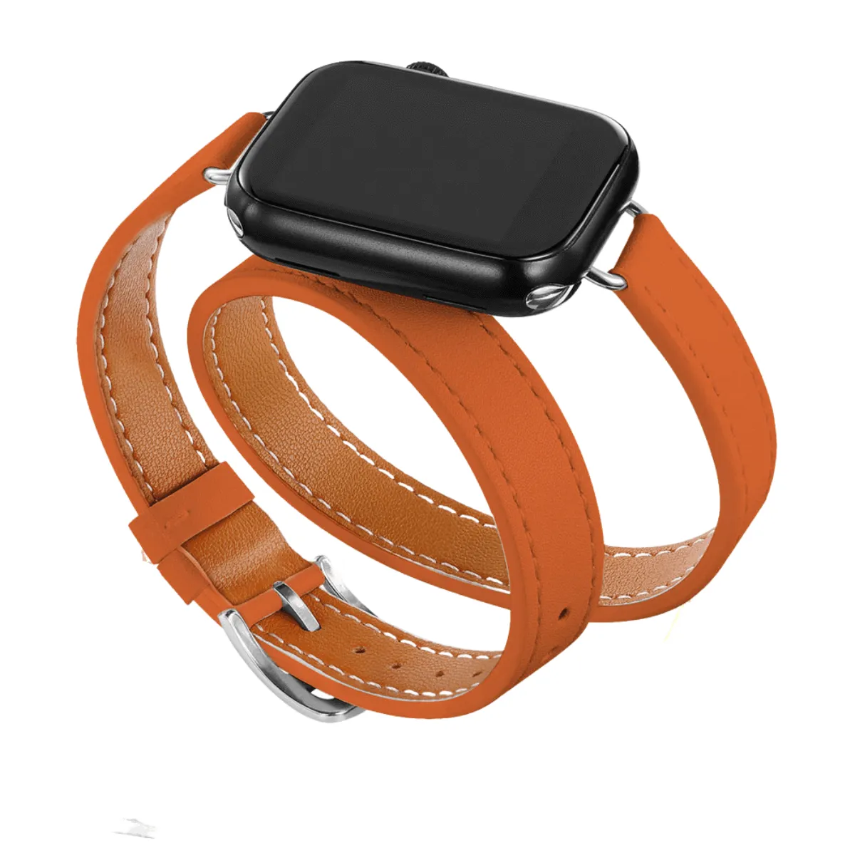 Double Tour Leather Strap Apple Watch