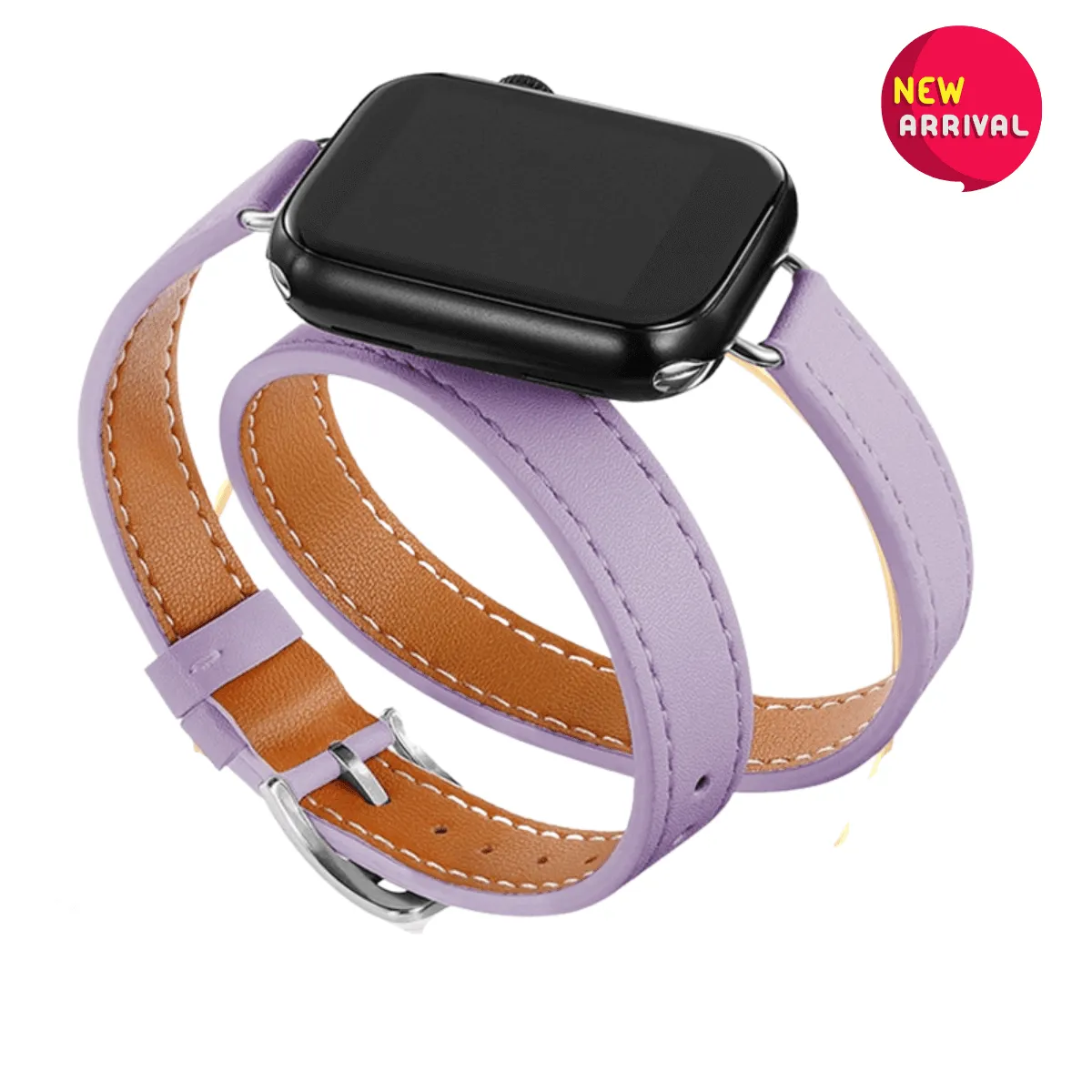 Double Tour Leather Strap Apple Watch