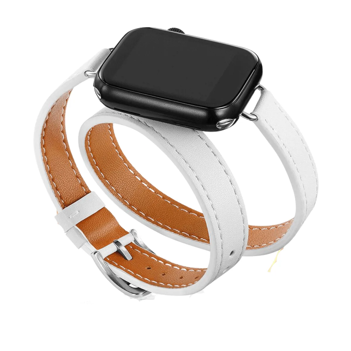 Double Tour Leather Strap Apple Watch