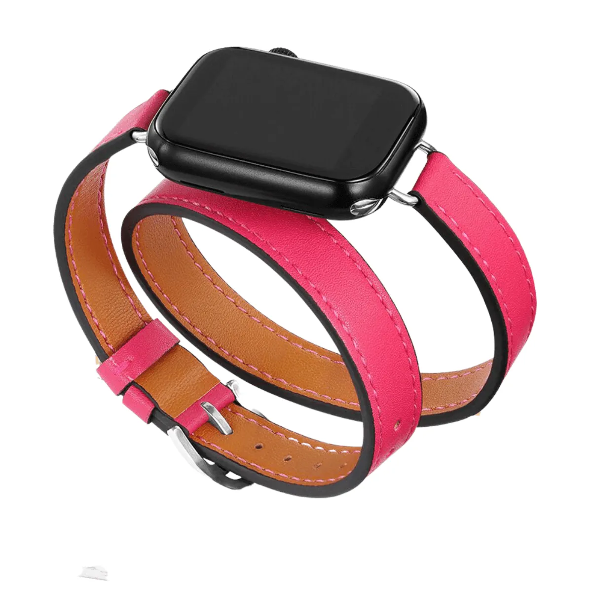 Double Tour Leather Strap Apple Watch