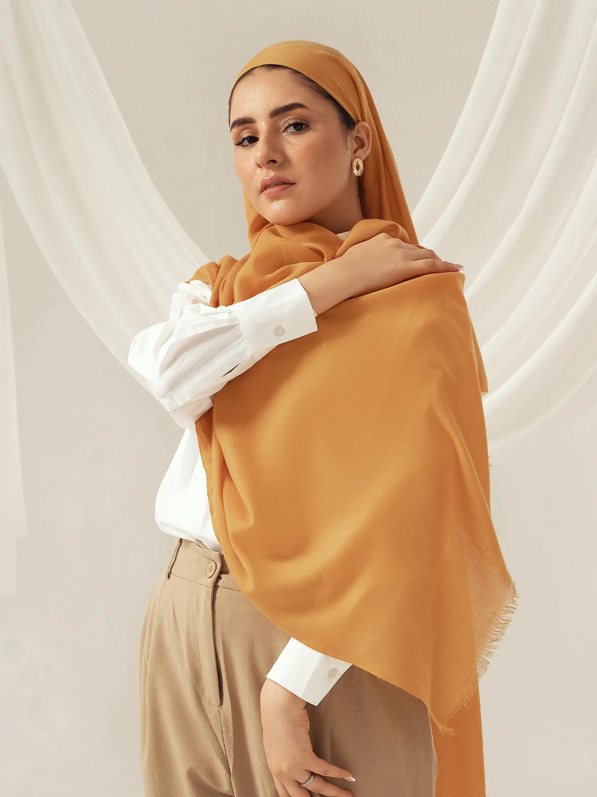 Eco-Luxe Scarves & Hijabs - Honey Mustard