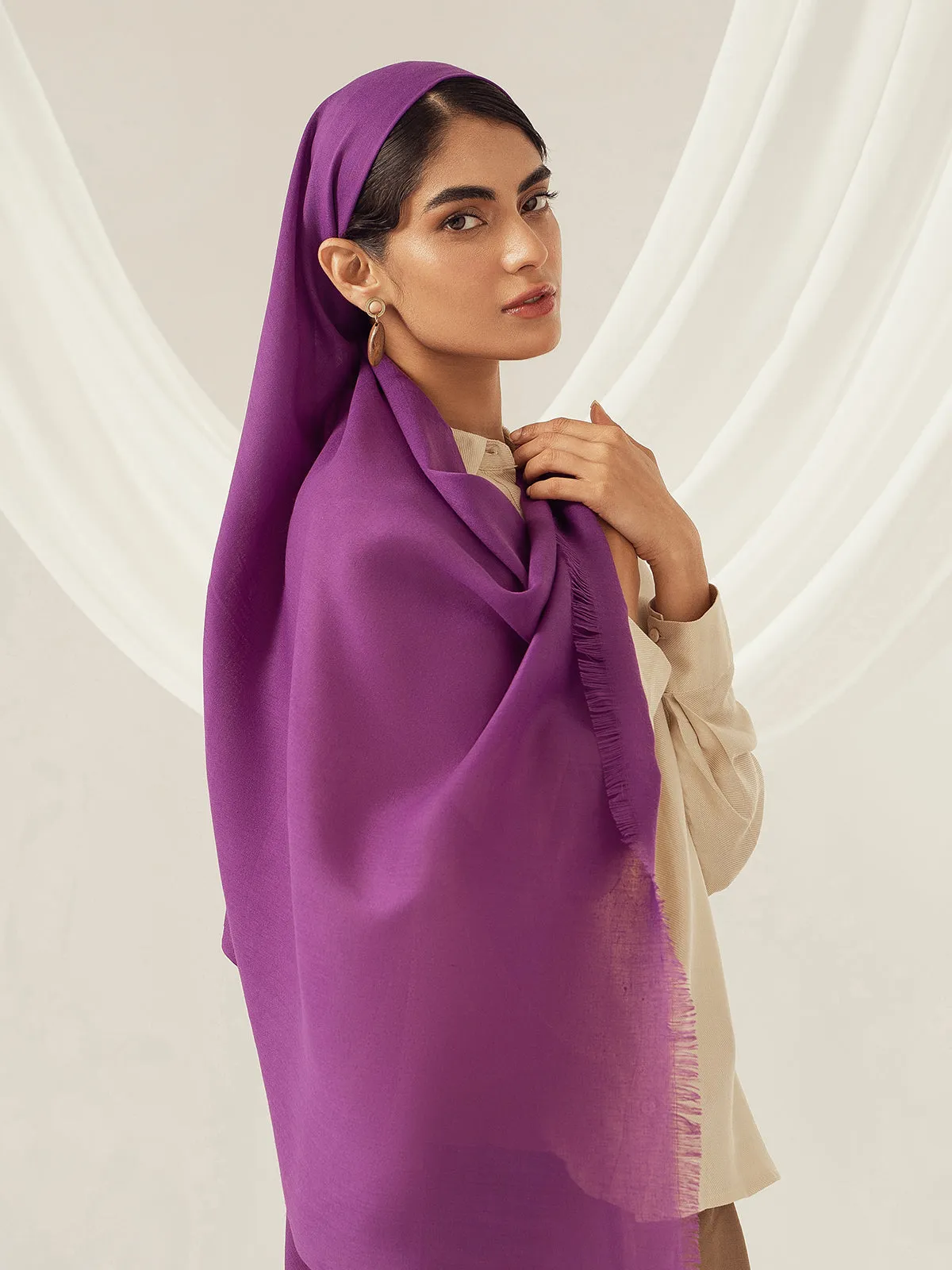 Eco-Luxe Scarves & Hijabs - Purple