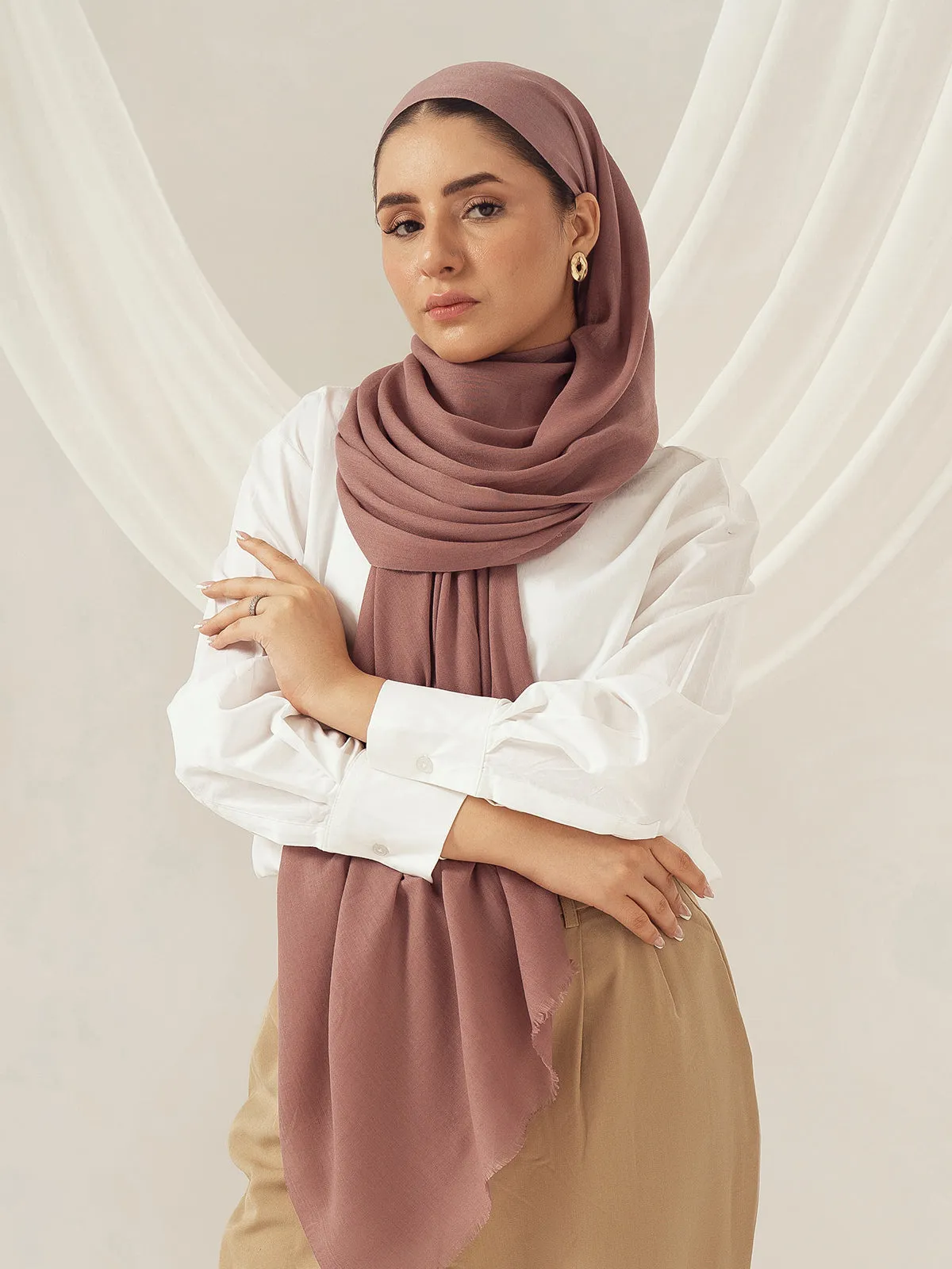 Eco-Luxe Scarves & Hijabs - Taupe