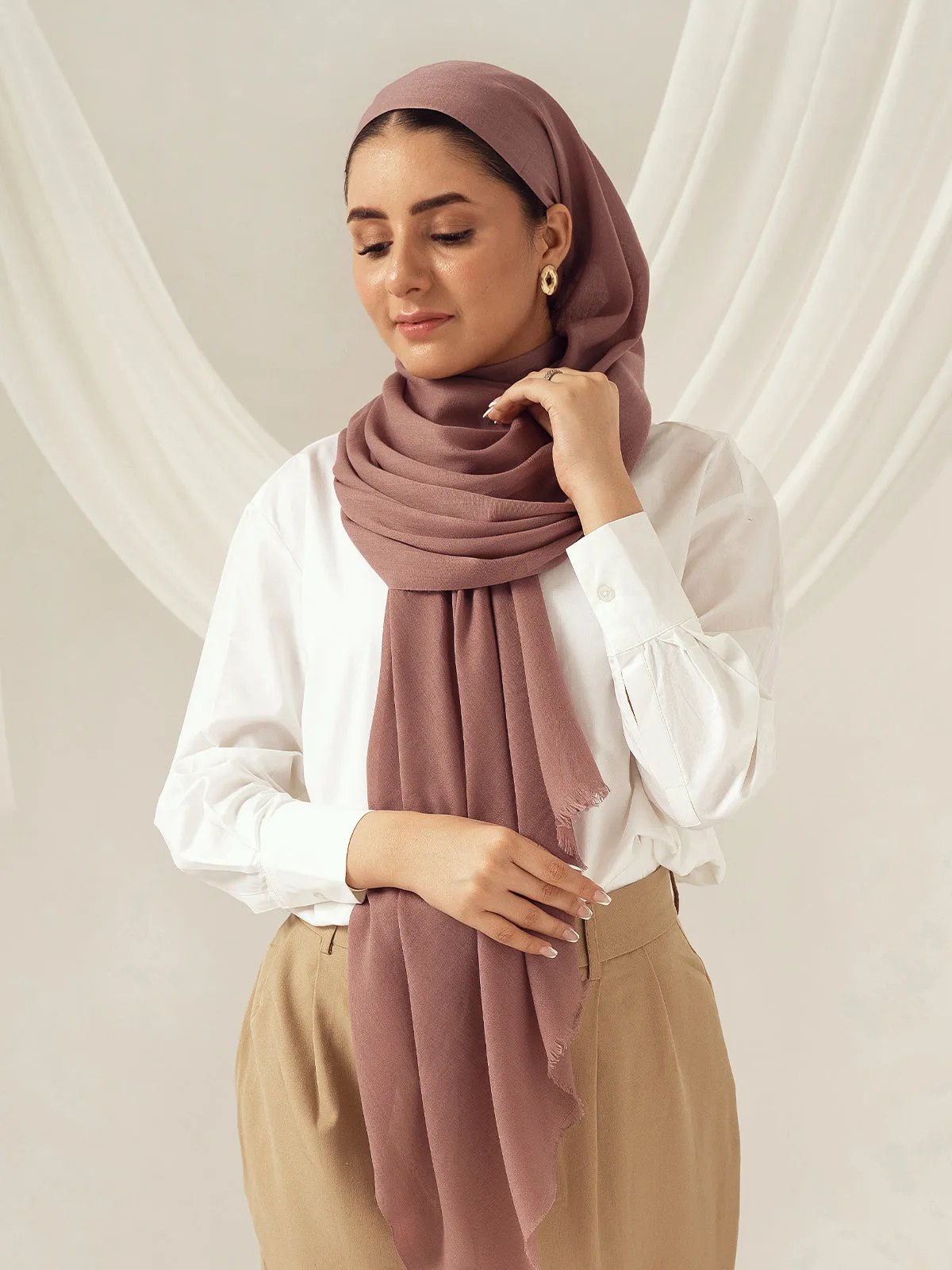 Eco-Luxe Scarves & Hijabs - Taupe