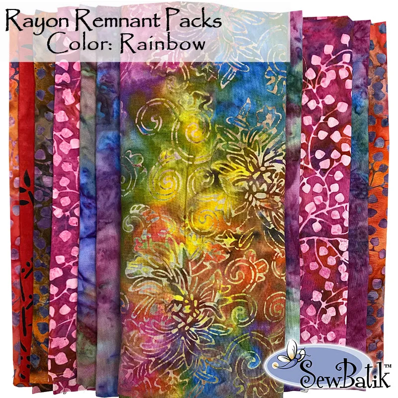 Fashion Duo:  Stylish Rayon Remnant Shawl / Scarf