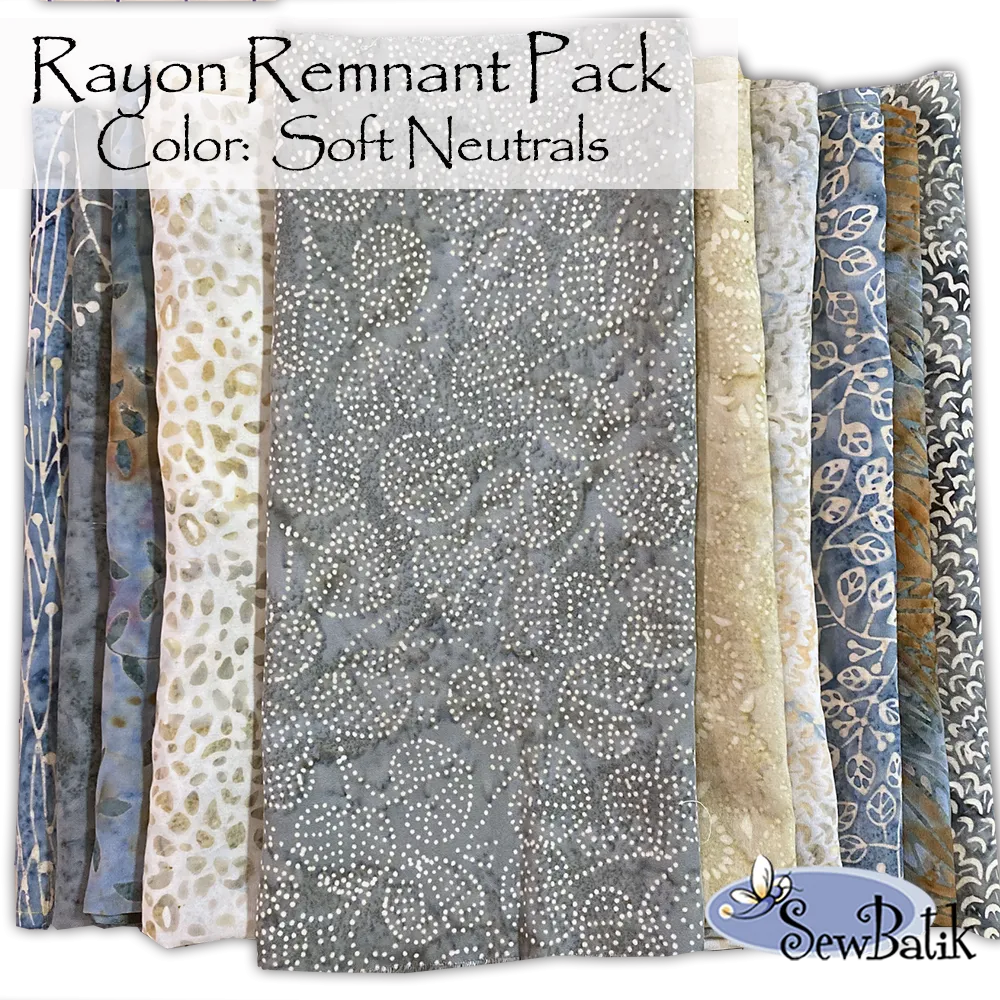 Fashion Duo:  Stylish Rayon Remnant Shawl / Scarf