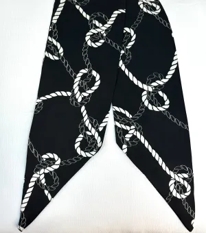 HAIR SCARF (BLACK PATTERN)