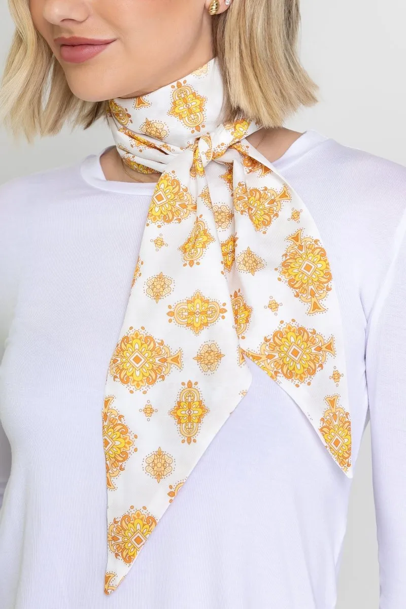 HAIR SCARF (YELLOW PATTERN)