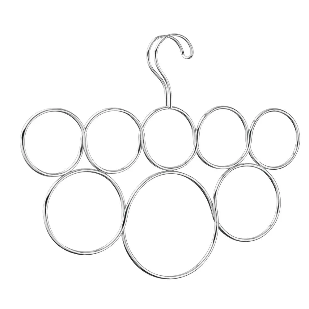 iDesign Classico 8 Loop Scarf Holder in Chrome