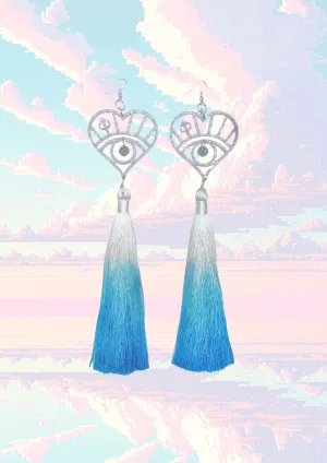 Intergalactic Rodeo Dip Dye Tassel Earrings