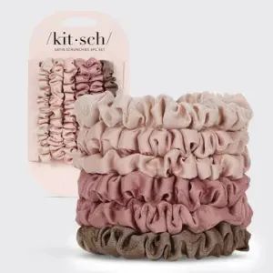 Kitsch Satin Petite Scrunchies 6pc