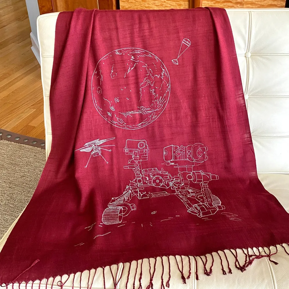 Mars Perseverance Rover   Ingenuity Helicopter Scarf