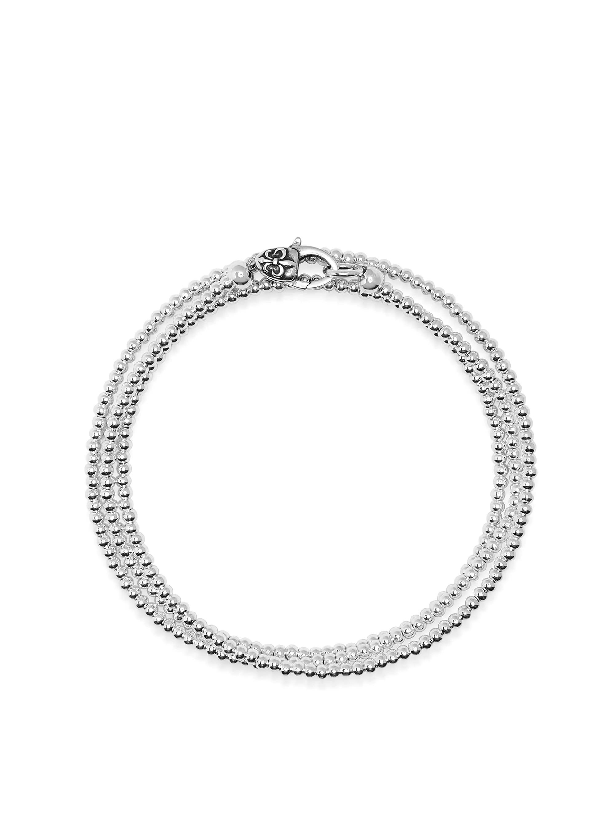 Men's Sterling Silver Wrap-Around Bracelet