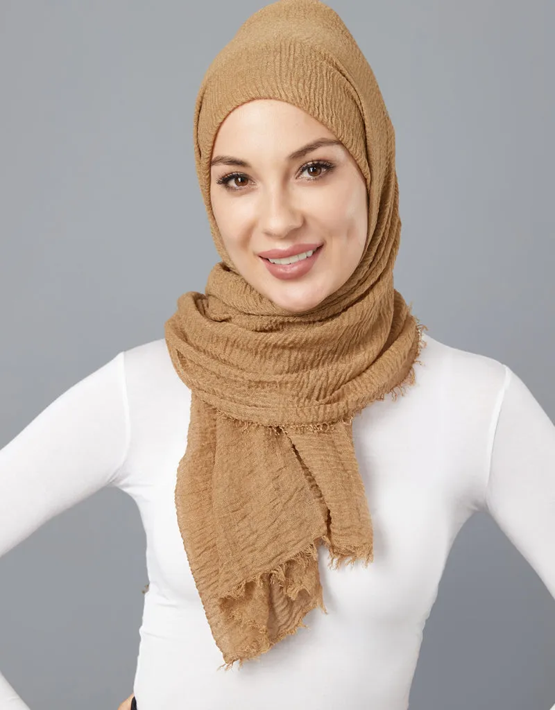 Modelle Crinkled Scarf - Shades of Brown