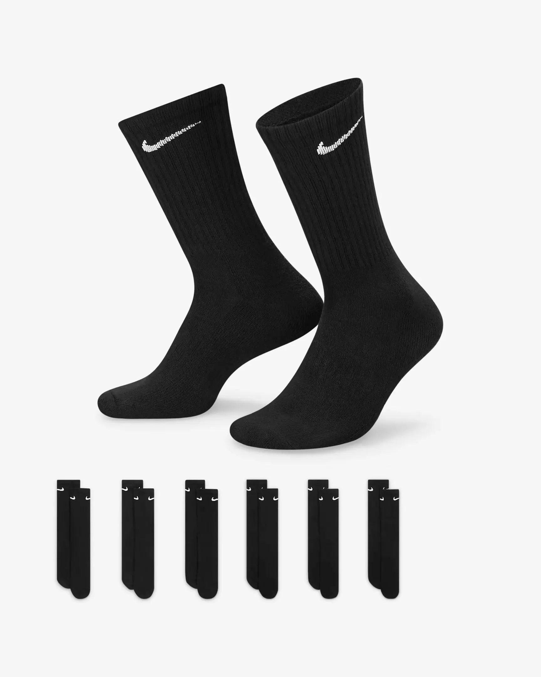 NIKE EVERYDAY CUSHIONED CREW 6 PACK