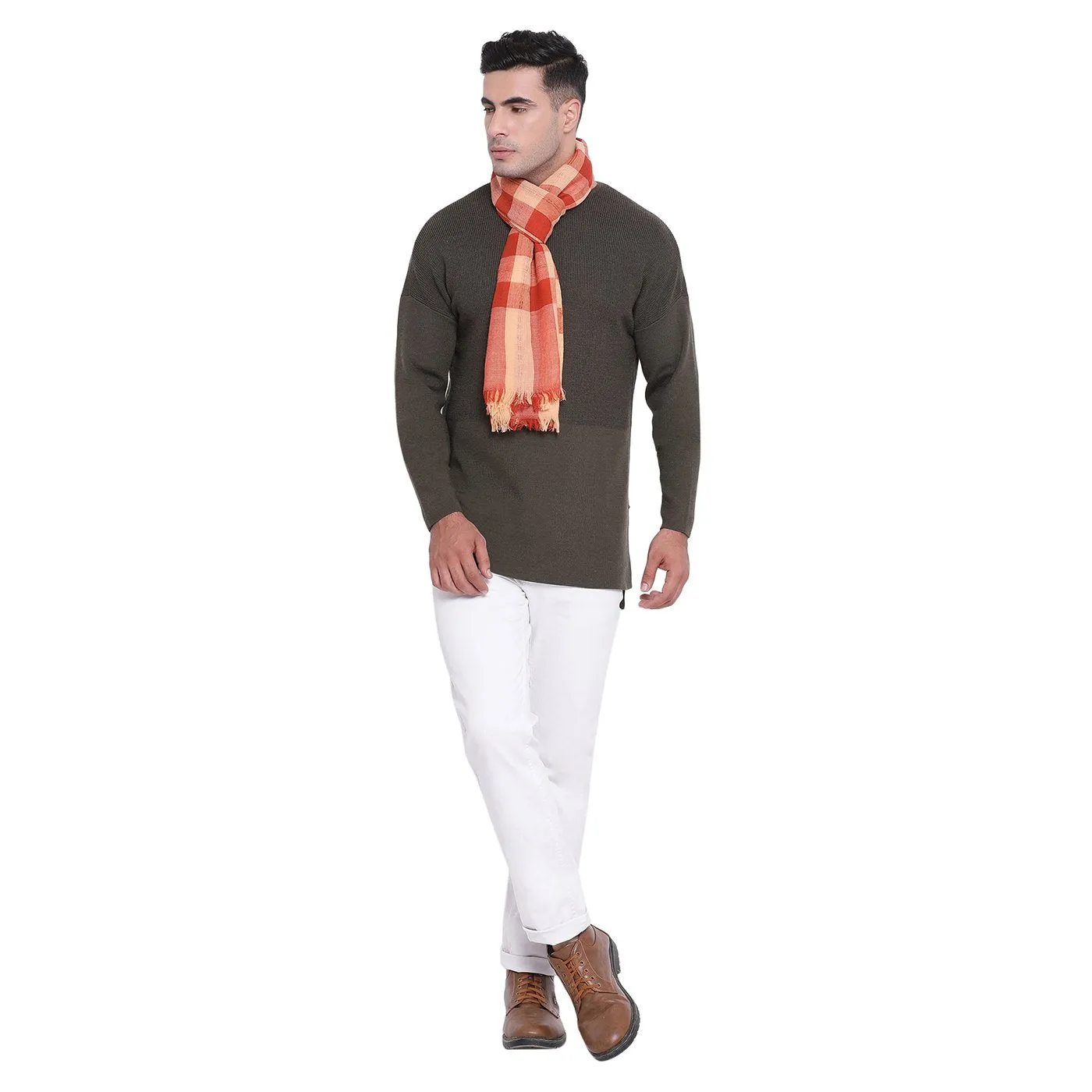 Rupehla Rust Woolen Muffler