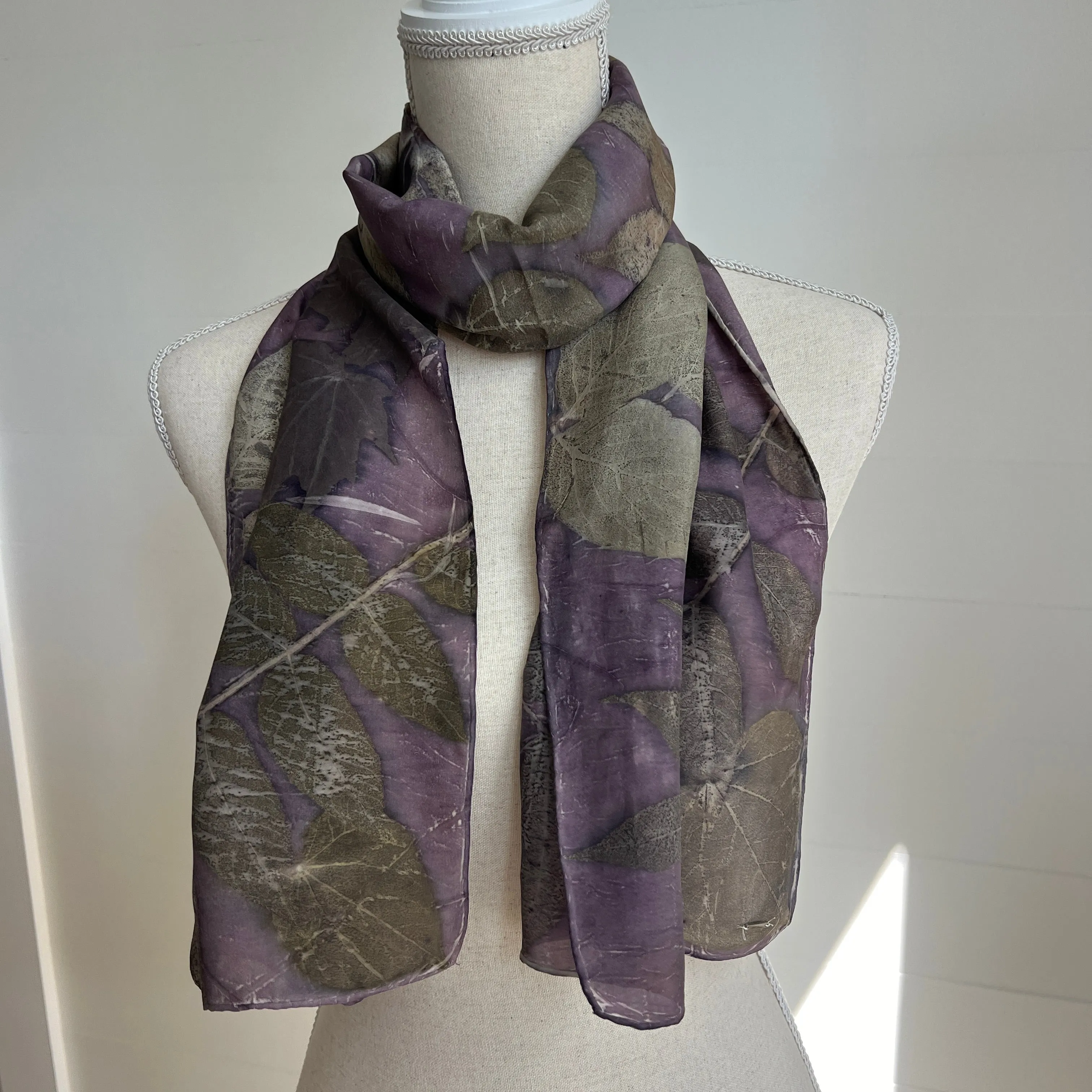 Silk Scarf | "Lauren" Cochineal - Sappanwood