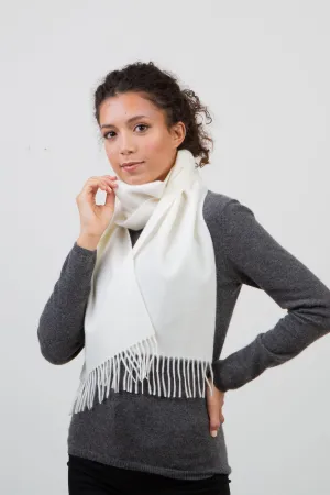 Solid Cashmere Scarf - Soft Cream