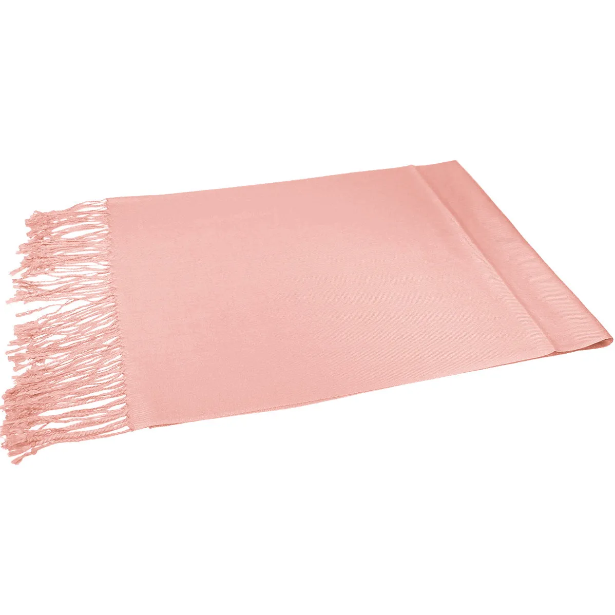 Solid Coral Pink Pashmina Scarves