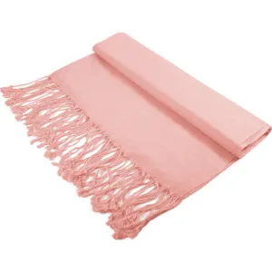 Solid Coral Pink Pashmina Scarves