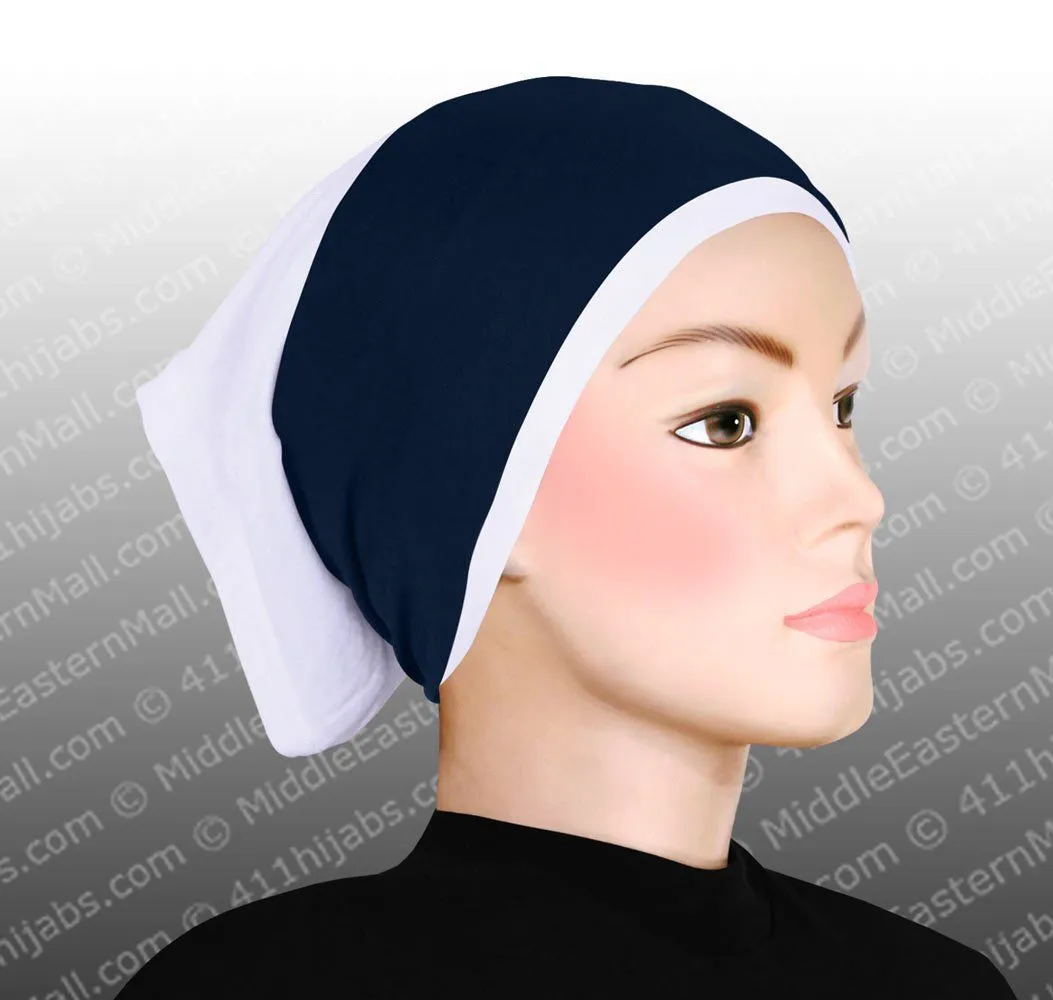 Wholesale SET OF 12  Classic Poly Headbands in 12 Different Colors Black hijab cap is not included CLEARANCE