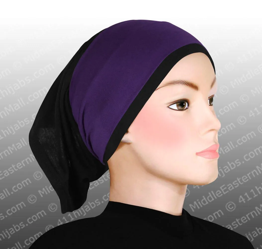 Wholesale SET OF 12  Classic Poly Headbands in 12 Different Colors Black hijab cap is not included CLEARANCE