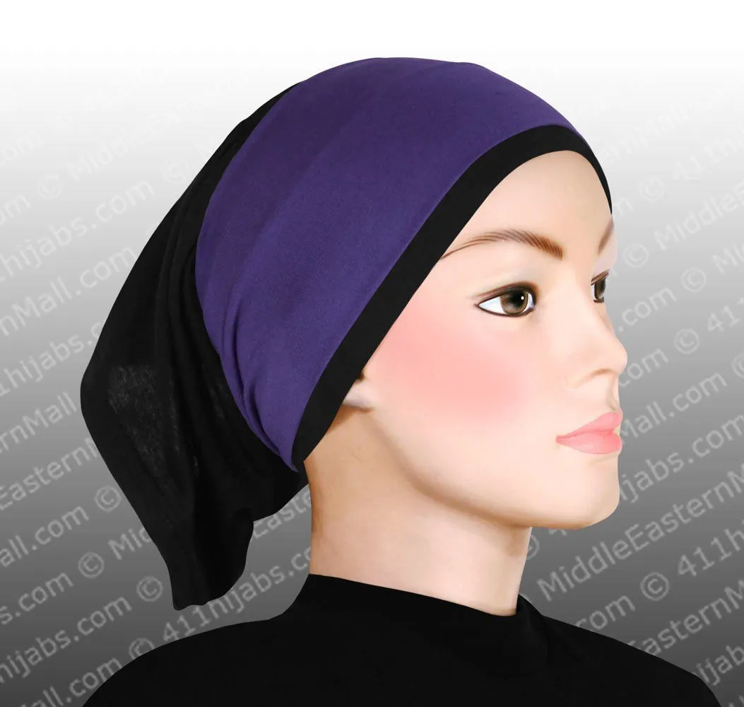 Wholesale SET OF 12  Classic Poly Headbands in 12 Different Colors Black hijab cap is not included CLEARANCE