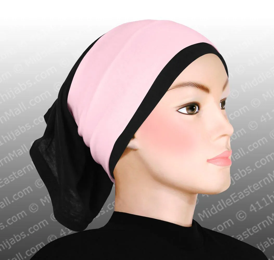 Wholesale SET OF 12  Classic Poly Headbands in 12 Different Colors Black hijab cap is not included CLEARANCE