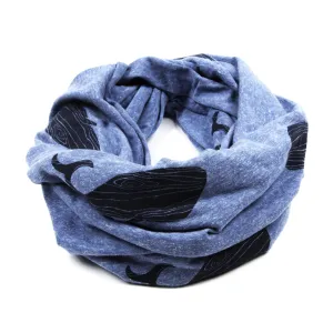 Woodgrain Whale Infinity Scarf